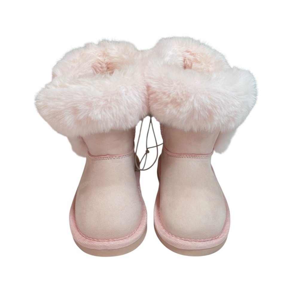 Juicy Couture Fluffy Pink Girls Kids Boots